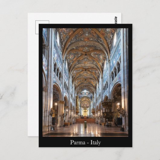 Custom text Parma Cathedral, Italien Postcard Postkarte (Vorne/Hinten)