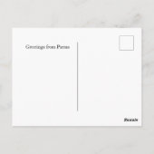 Custom text Parma Cathedral, Italien Postcard Postkarte (Rückseite)