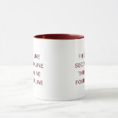 Custom Text Personalized Maroon 11 oz Combo Tasse (Zentrum)