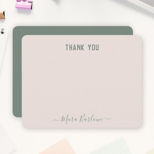 CUSTOM TEXT Persönliche moderne Skriptkalligrafie Mitteilungskarte