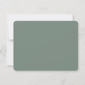 CUSTOM TEXT Persönliches Monogramm Modernes Skript Mitteilungskarte (Rückseite)