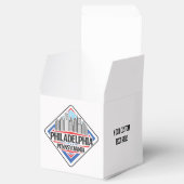 Custom Text Philadelphia Pennsylvania Geschenkschachtel (Geöffnet)