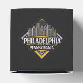 Custom Text Philadelphia Pennsylvania Geschenkschachtel (Oben)