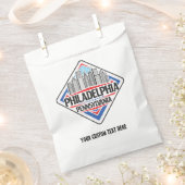 Custom Text Philadelphia Pennsylvania Geschenktütchen (Ausgeschnitten)