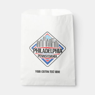 Custom Text Philadelphia Pennsylvania Geschenktütchen