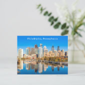 Custom Text Philadelphia Pennsylvania Postkarte (Stehend Vorderseite)