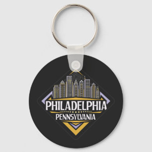 Custom Text Philadelphia Pennsylvania Schlüsselanhänger