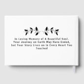 Custom Text Photo Memorial Funeral Gästebuch (Rückseite)