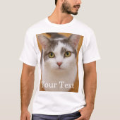 Custom Text Photo Personalized  T-Shirt (Vorderseite)