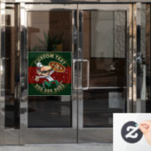 CUSTOM TEXT Pizza Lieferung Pizzeria Zeichen Fensteraufkleber (Büro Tür)