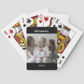 Custom Text Poker Card Personalize Photo Spielkarten (Rückseite)