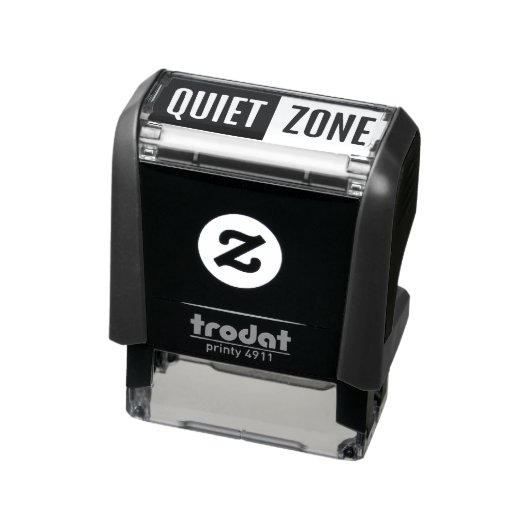 Custom Text Quiet Zone Permastempel (Produkt)