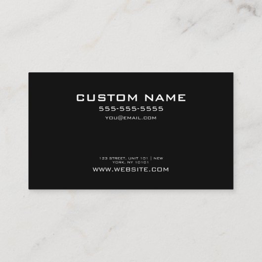 CUSTOM TEXT - Ray Skeleton Hand & Computer Maus Visitenkarte (Rückseite)