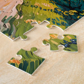 Custom Text Redwood Forest Family Cycling Colorful Puzzle (Seite)