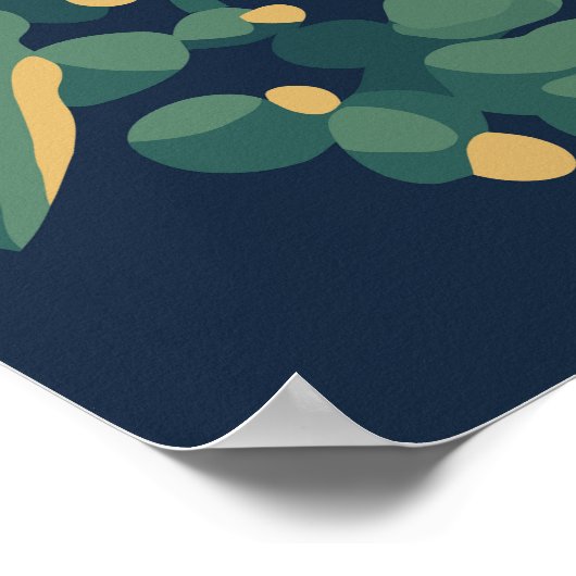 Custom Text Santorini Griechenland Poster (Ecke)