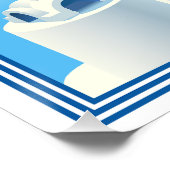 Custom Text Santorini Griechenland Poster (Ecke)