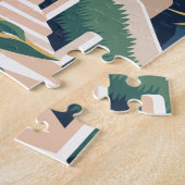 Custom Text Santorini Griechenland Puzzle (Seite)