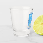 Custom Text Santorini Griechenland Schnapsglas (Links)