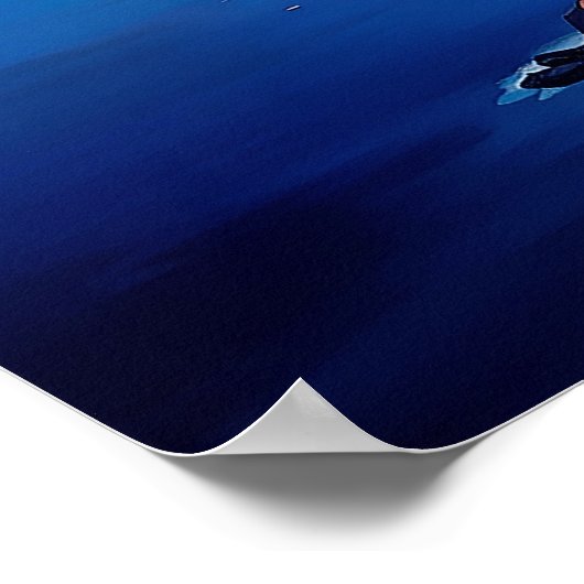 Custom Text Santorini Griechenland Sunset Poster (Ecke)