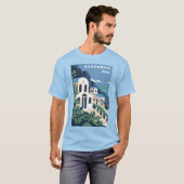 Custom Text Santorini Griechenland T-Shirt (Vorne ganz)