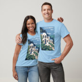 Custom Text Santorini Griechenland T-Shirt (Unisex)