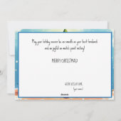 🎾🎄Custom text, Smash & Sparkle Feiertagskarte (Rückseite)