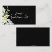 Custom Text Snowberry+Eukalyptus Weihnachten Platzkarte (Vorne/Hinten)