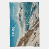 Custom Text Solheimajokull, Island Geschirrtuch (Vertikal)