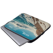 Custom Text Solheimajokull, Island Laptopschutzhülle (Vorne Knopf)