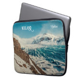 Custom Text Solheimajokull, Island Laptopschutzhülle (Vorderseite Links)