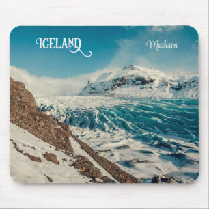 Custom Text Solheimajokull, Island Mousepad