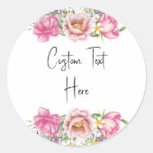 Custom Text Sticker (Vorderseite)