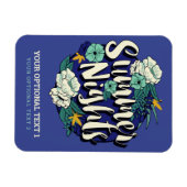 Custom Text Summer Nights Magnet (Horizontal)