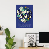 Custom Text Summer Nights Poster (Heimbüro)