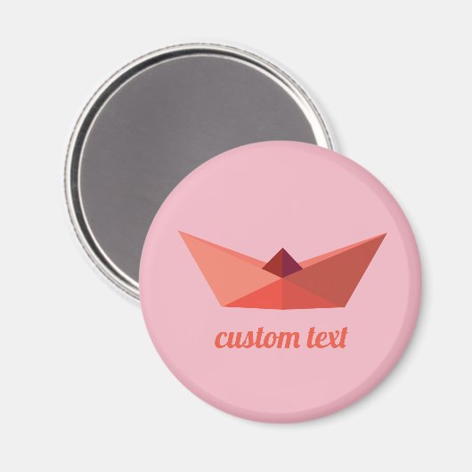 Custom text Summer Round Magnet (Vorderseite/Rückseite)