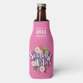 Custom Text Summer Vibes Flasche Cooler Flaschenkühler (Flaschenvorderseite)