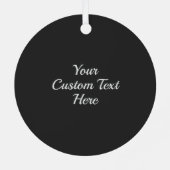 Custom Text Sushi Platter Ornament Aus Metall (Rückseite)