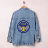 Custom Text Tennis Ball mit Flügen Jeansjacke (Hangar)