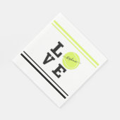 Custom Text Tennis Ball Racket Party Bankett Serviette (Ecke)