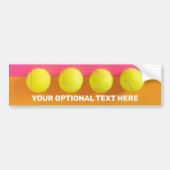 Custom Text Tennis Balls Autoaufkleber (Vorne)