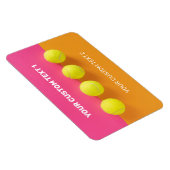 Custom Text Tennis Balls Magnet (Rechte Seite)