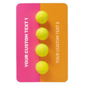 Custom Text Tennis Balls Magnet (Vertikal)