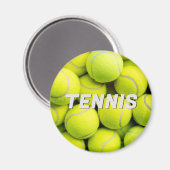 Custom Text Tennis Balls Magnet (Vorderseite/Rückseite)