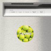 Custom Text Tennis Balls Magnet (In Situ (Geschirrspüler))