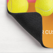 Custom Text Tennis Balls Mousepad (Ecke)