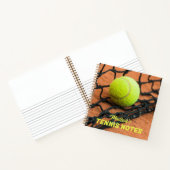 Custom Text Tennis Balls Notizblock (Innenseite)