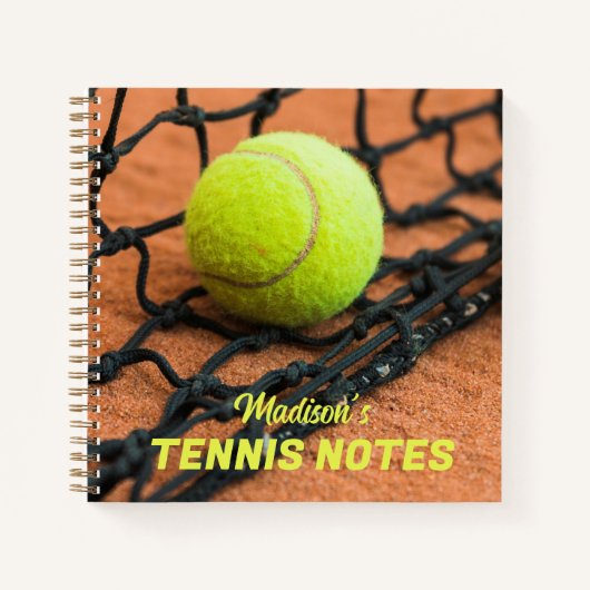 Custom Text Tennis Balls Notizblock (Vorderseite)