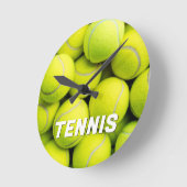 Custom Text Tennis Balls Runde Wanduhr (Winkel)