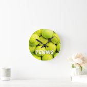 Custom Text Tennis Balls Runde Wanduhr (Zuhause)