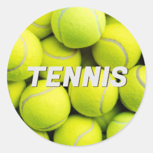 Custom Text Tennis Balls Runder Aufkleber